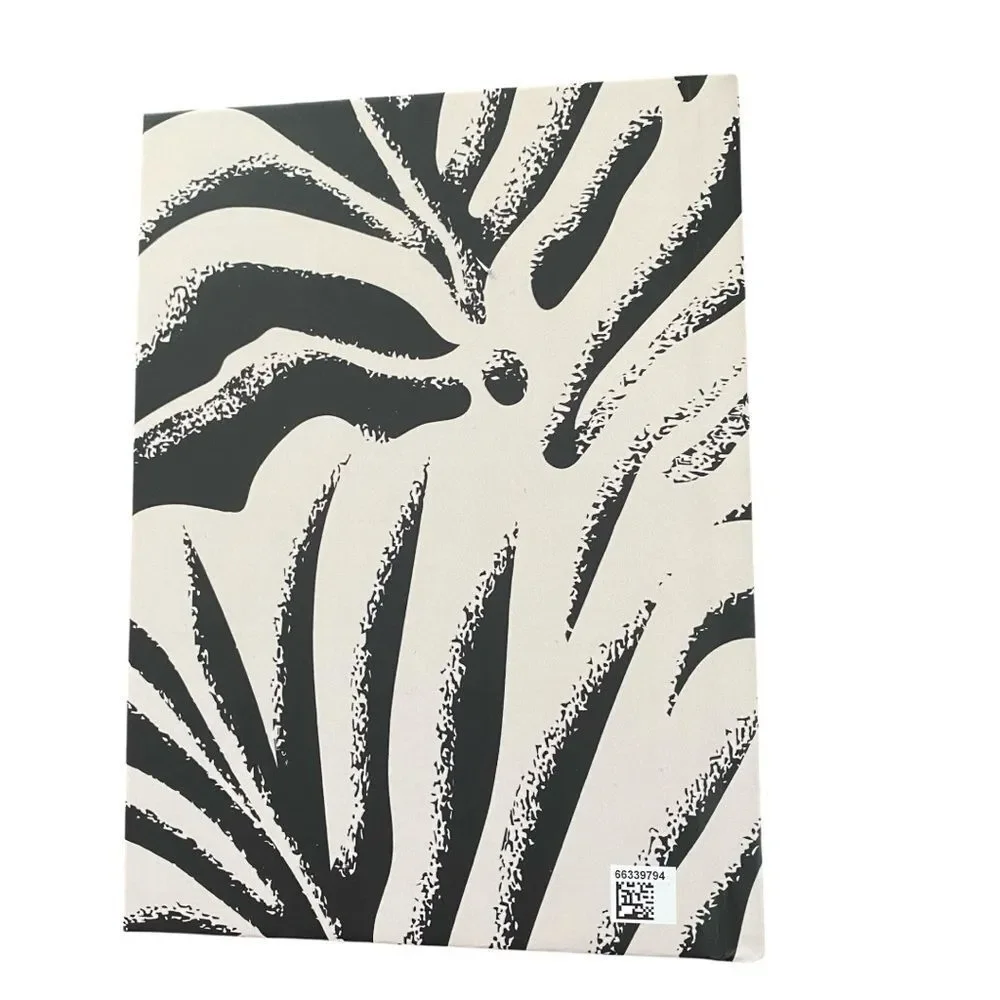 Black & White Abstract Hardcover Journal – Minimalist Modern Notebook – NWT – 8x